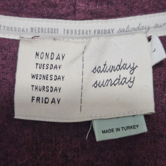Anthropologie Saturday Sunday lomg sweater size large - Picture 4 of 14